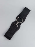 PU Elastic Wide Belt - Trendsi - Flyclothing LLC