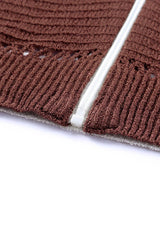 Zip-Up Raglan Sleeve Openwork Hooded Cardigan - Flyclothing LLC