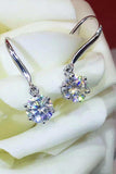 2 Carat Moissanite 6-Prong Drop Earrings - Trendsi - Flyclothing LLC