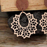 Geometric Cutout Dangle Earrings - Trendsi - Flyclothing LLC