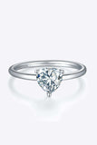 1 Carat Moissanite 925 Sterling Silver Solitaire Ring - Trendsi - Flyclothing LLC