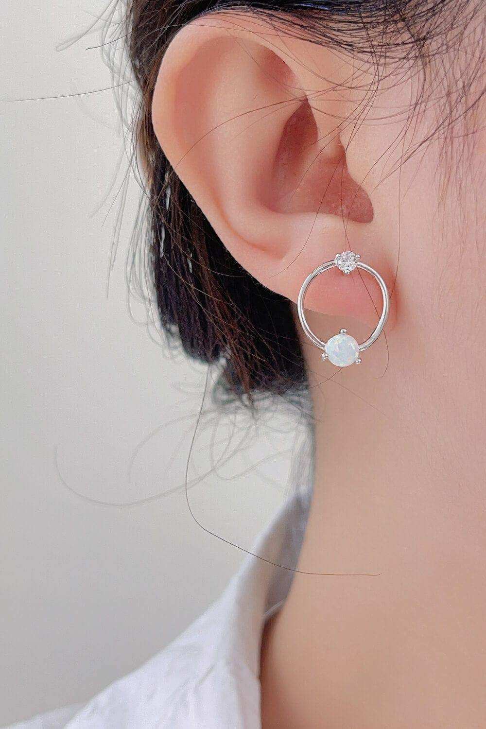 New Beginnings Opal Earrings - Trendsi - Flyclothing LLC