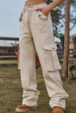 Loose Fit Long Jeans with Pockets - Trendsi