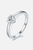 Moissanite 925 Sterling Silver Solitaire Ring - Trendsi - Flyclothing LLC