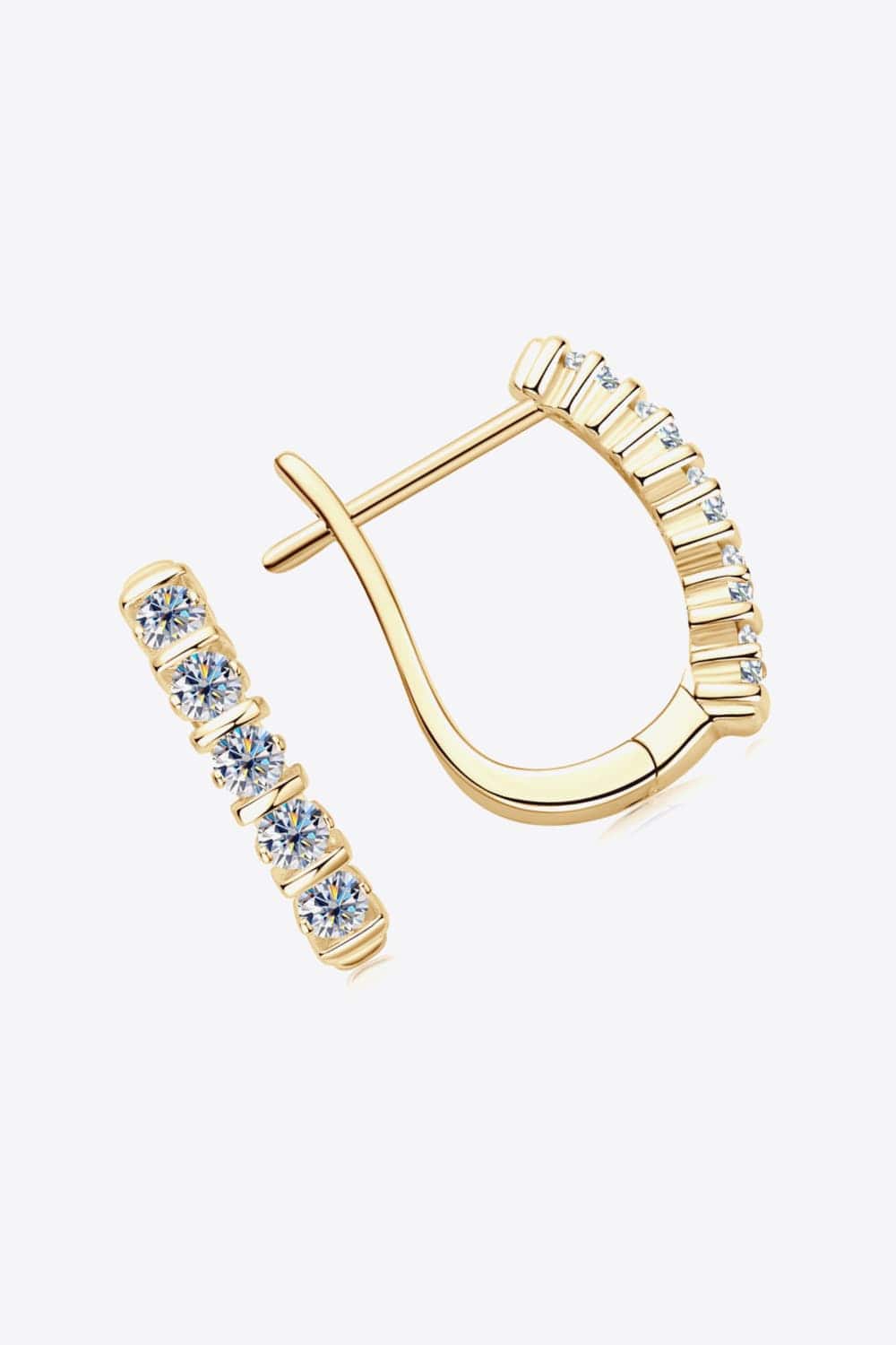 Moissanite 925 Sterling Silver Earrings - Trendsi - Flyclothing LLC