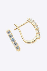 Moissanite 925 Sterling Silver Earrings - Trendsi - Flyclothing LLC