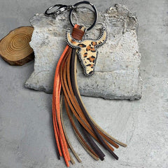 Bull Shape Fringe Key Chain - Trendsi