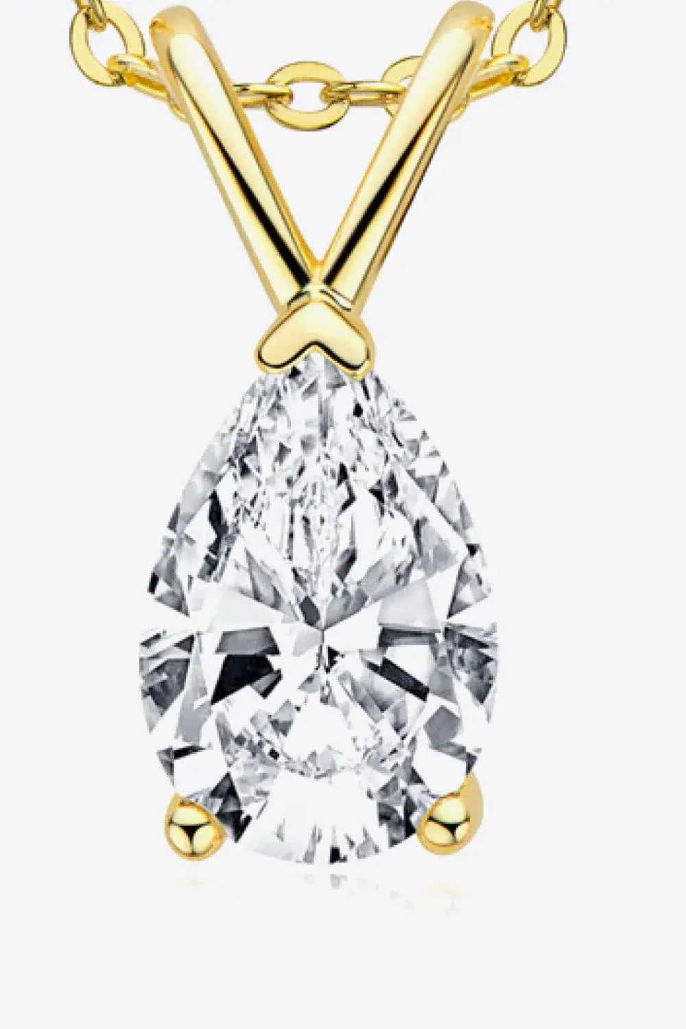 1.5 Carat Moissanite Pendant 925 Sterling Silver Necklace - Trendsi - Flyclothing LLC