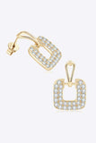 1.68 Carat Moissanite 925 Sterling Silver Drop Earrings - Trendsi - Flyclothing LLC