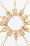 Rhinestone Constellation Pendant Copper Necklace - Trendsi - Flyclothing LLC
