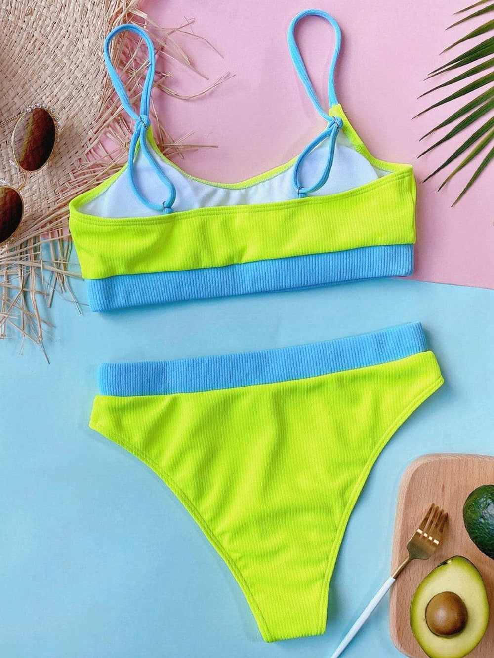 Scoop Neck Spaghetti Strap Two-Piece Swim Set - Trendsi - Flyclothing LLC