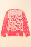 Printed Round Neck Dropped Shoulder Sweatshirt - Trendsi - Flyclothing LLC