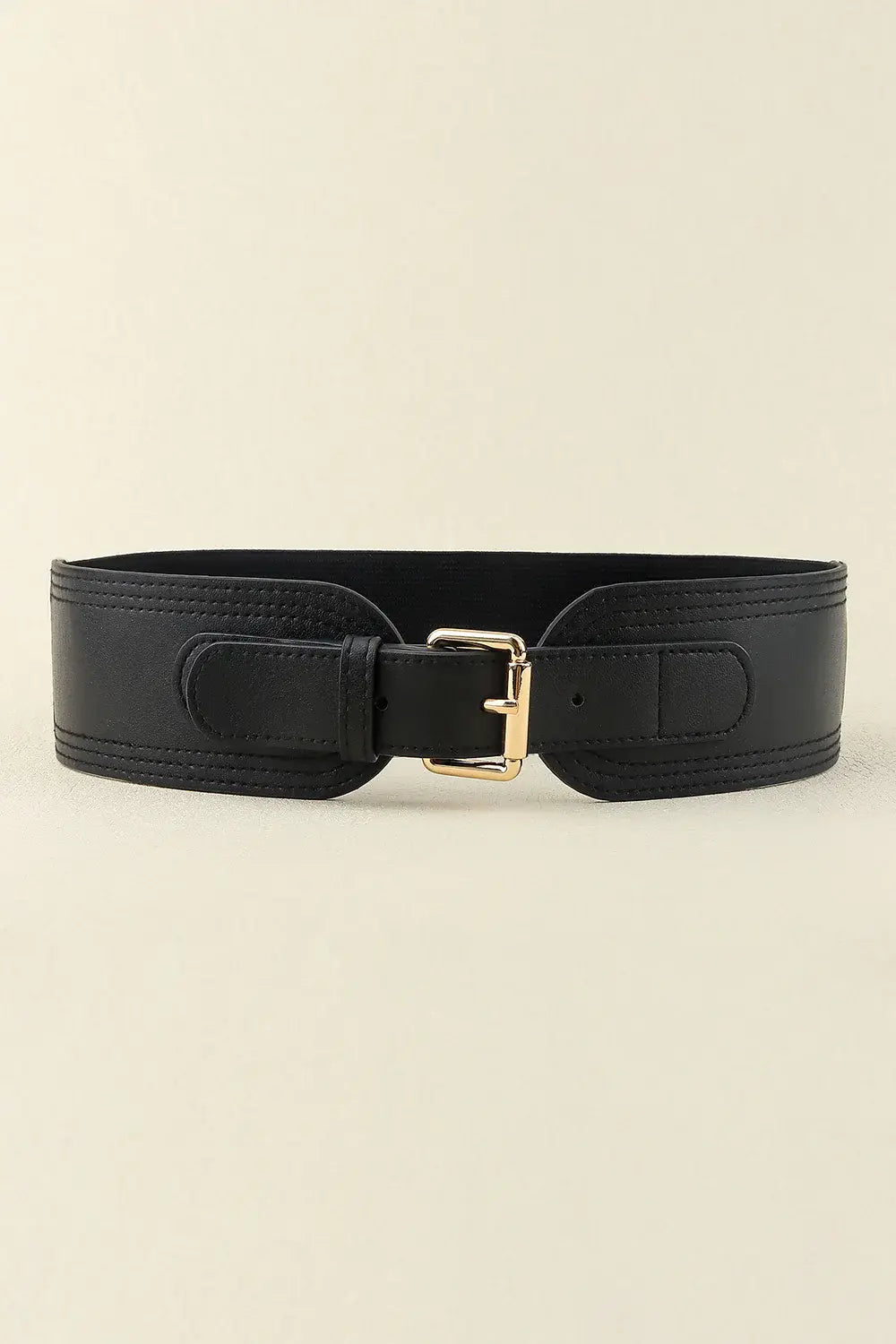 Elastic Wide PU Belt - Trendsi - Flyclothing LLC
