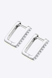 Moissanite Geometric 925 Sterling Silver Earrings - Trendsi - Flyclothing LLC