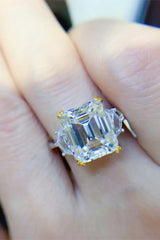 5 Carat Moissanite 925 Sterling Silver Ring - Trendsi - Flyclothing LLC