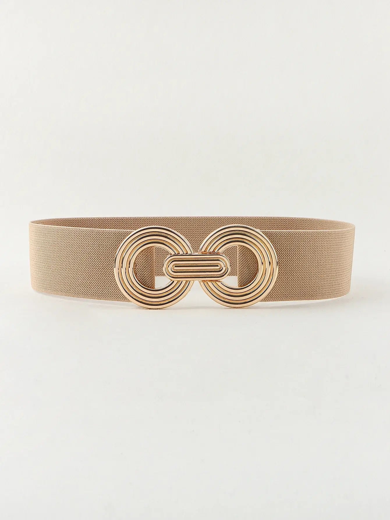 Geometric Buckle Elastic Wide Belt - Trendsi - Flyclothing LLC