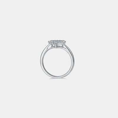Moissanite 925 Sterling Silver Heart Ring - Trendsi - Flyclothing LLC