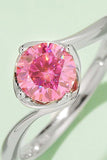 1 Carat Moissanite 925 Sterling Silver Solitaire Ring - Trendsi - Flyclothing LLC