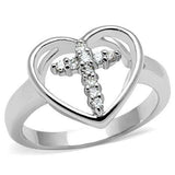 Alamode Rhodium Brass Ring with AAA Grade CZ in Clear - Alamode - Flyclothing LLC
