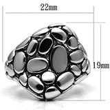 Alamode Rhodium Brass Ring with No Stone - Alamode - Flyclothing LLC