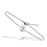 Alamode Rhodium Brass Bracelet with AAA Grade CZ in Clear - Alamode - Flyclothing LLC