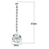 Alamode Rhodium Brass Earrings with AAA Grade CZ in Clear - Alamode - Flyclothing LLC
