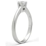 Alamode Rhodium Brass Ring with AAA Grade CZ in Clear - Alamode - Flyclothing LLC
