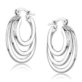 Alamode Rhodium Brass Earrings with No Stone - Alamode - Flyclothing LLC