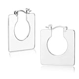 Alamode Rhodium Brass Earrings with No Stone - Alamode - Flyclothing LLC