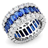 Alamode Rhodium Brass Ring with Synthetic in Montana - Alamode - Flyclothing LLC