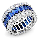 Alamode Rhodium Brass Ring with Synthetic in Montana - Alamode - Flyclothing LLC