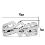 Alamode Rhodium Brass Ring with No Stone - Alamode - Flyclothing LLC