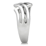 Alamode Rhodium Brass Ring with No Stone - Alamode - Flyclothing LLC
