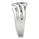 Alamode Rhodium Brass Ring with No Stone - Alamode - Flyclothing LLC