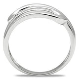 Alamode Rhodium Brass Ring with No Stone - Alamode - Flyclothing LLC