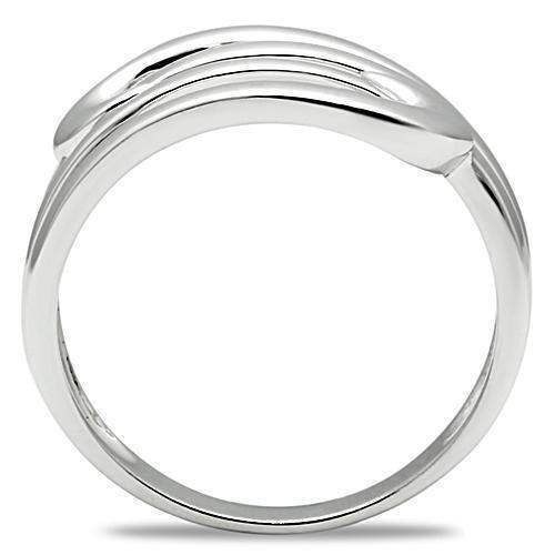 Alamode Rhodium Brass Ring with No Stone - Alamode - Flyclothing LLC