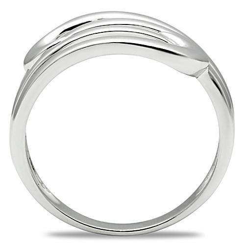Alamode Rhodium Brass Ring with No Stone - Alamode - Flyclothing LLC