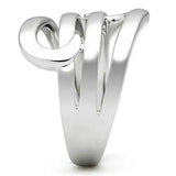 Alamode Rhodium Brass Ring with No Stone - Alamode - Flyclothing LLC
