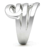 Alamode Rhodium Brass Ring with No Stone - Alamode - Flyclothing LLC