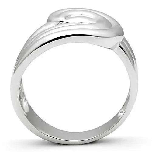 Alamode Rhodium Brass Ring with No Stone - Alamode - Flyclothing LLC