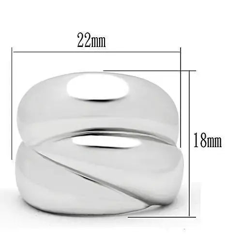 Alamode Rhodium Brass Ring with No Stone - Alamode - Flyclothing LLC