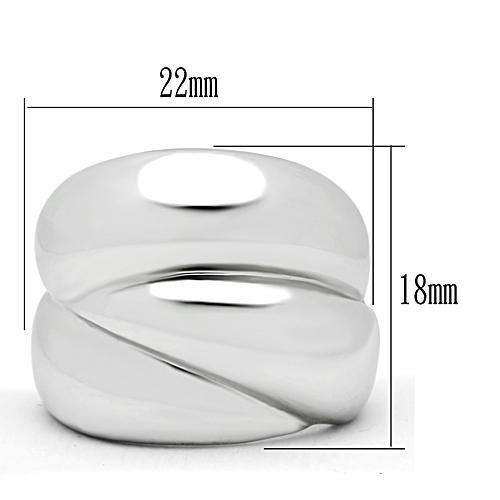 Alamode Rhodium Brass Ring with No Stone - Alamode - Flyclothing LLC