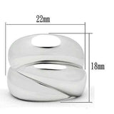Alamode Rhodium Brass Ring with No Stone - Alamode - Flyclothing LLC