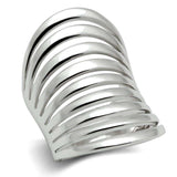 Alamode Rhodium Brass Ring with No Stone - Alamode - Flyclothing LLC