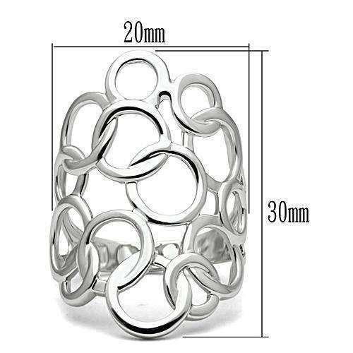 Alamode Rhodium Brass Ring with No Stone - Alamode - Flyclothing LLC