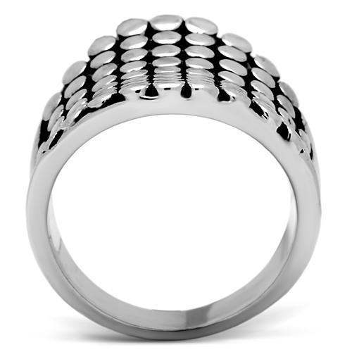 Alamode Rhodium Brass Ring with No Stone - Alamode - Flyclothing LLC