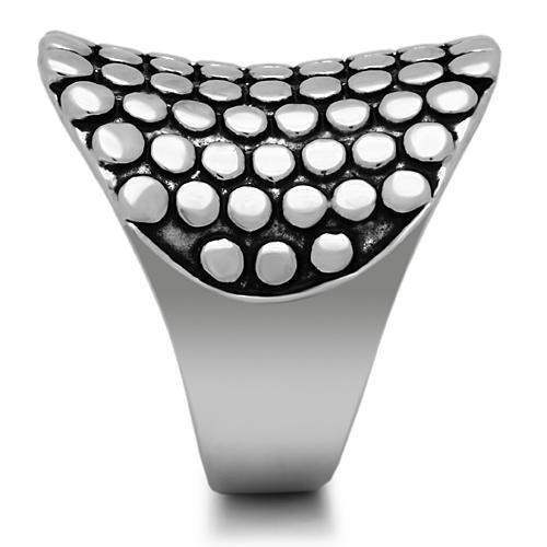 Alamode Rhodium Brass Ring with No Stone - Alamode - Flyclothing LLC
