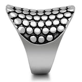 Alamode Rhodium Brass Ring with No Stone - Alamode - Flyclothing LLC