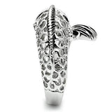 Alamode Rhodium Brass Ring with AAA Grade CZ in Champagne - Alamode - Flyclothing LLC