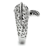 Alamode Rhodium Brass Ring with AAA Grade CZ in Champagne - Alamode